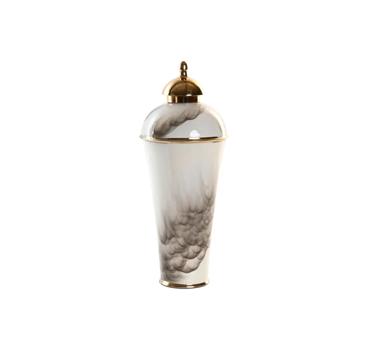 Boxrah Gold/Grey 41Cm Metal Table Vase