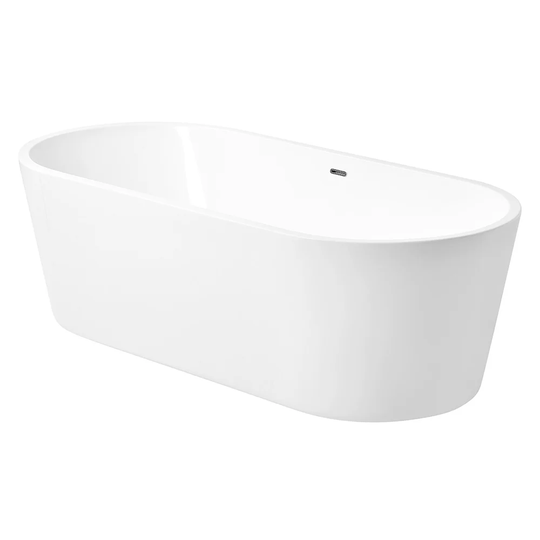 Middle Acrylic Bathtub Carlile L.179 L.84 H.58 White
