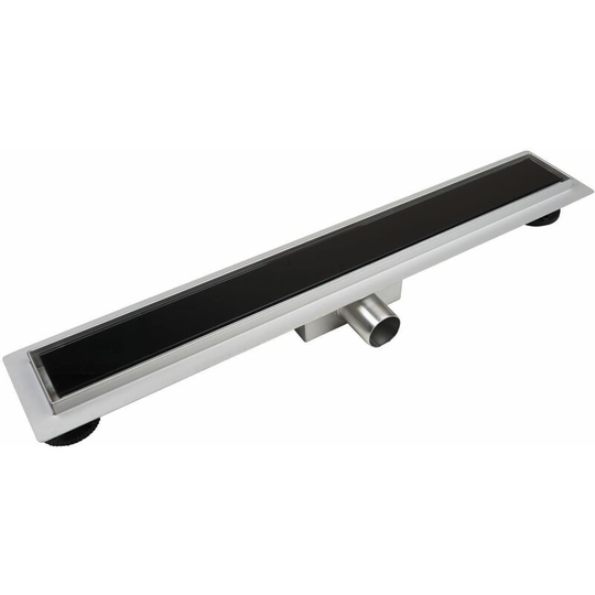 900mm Tempered Glass Panel Bathroom Floor Linear Shower Drain Sheet Gully