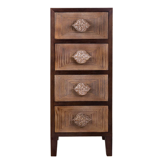 Franck 4 Drawer Bedside Table