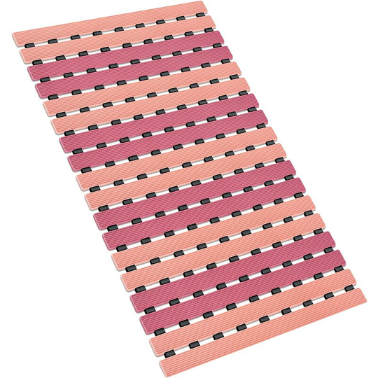 Perleraregb - Bath Mat Non-slip Shower Mat Eco-Friendly Fast Draining for Bathroom Kitchen Floor with Strong tpe Suction Cups 40X63CM (Gradient Pink)