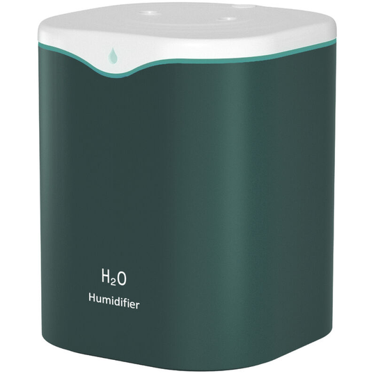 2L double spray humidifier, creative home desktop large-capacity humidifier, green - green