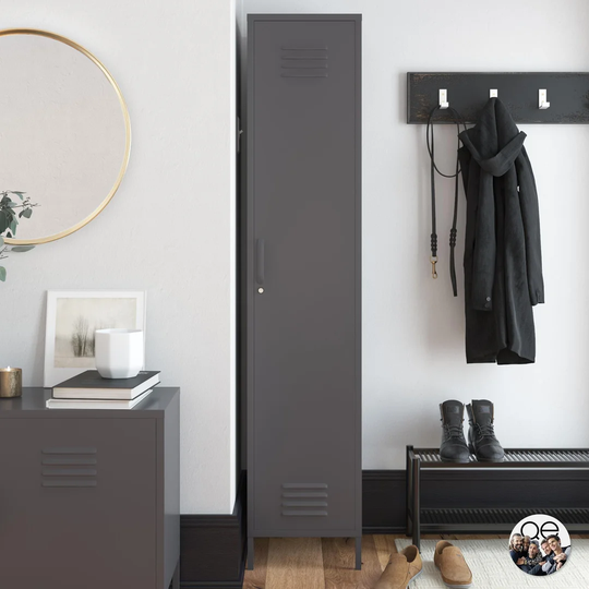 Bradford 1 -Door 4 -Shelf Storage Cabinet