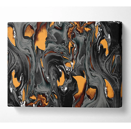 Molten Lava Pattern - Wrapped Canvas Graphic Art