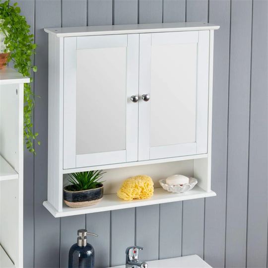 Moris 56cm x 58cm Surface Mount Mirror Cabinet
