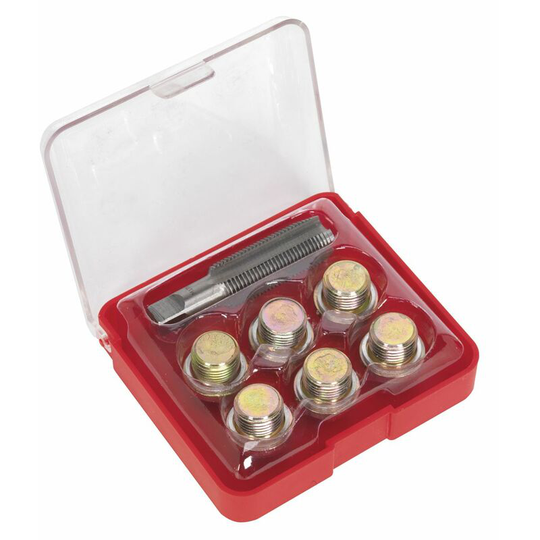 VS617 Oil Drain Plug Thread Repair Set - M17 - Sealey