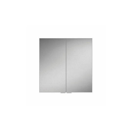Eris 80 Single Door Mirrored Cabinet - 800mm Wide - 48100 - Aluminium - HIB