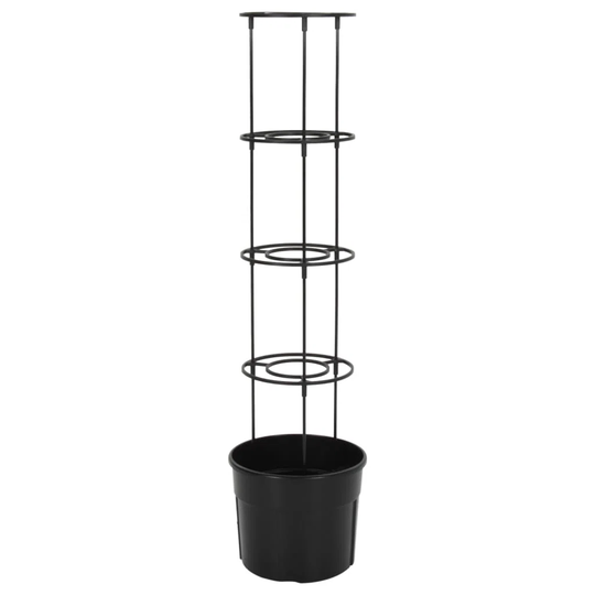 August Grove Tomato Grower Anthracite Diameter39x150 Cm Polypropylene