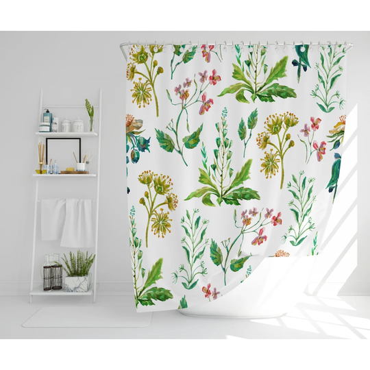 Eccleshall Polyester Shower Curtain Set