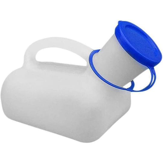 Sunflowergb - Plastic Male Urinal with Cap and Handle 1000ml, Emergency Portable Male Urinal for Car Travel and Outdoor Camping