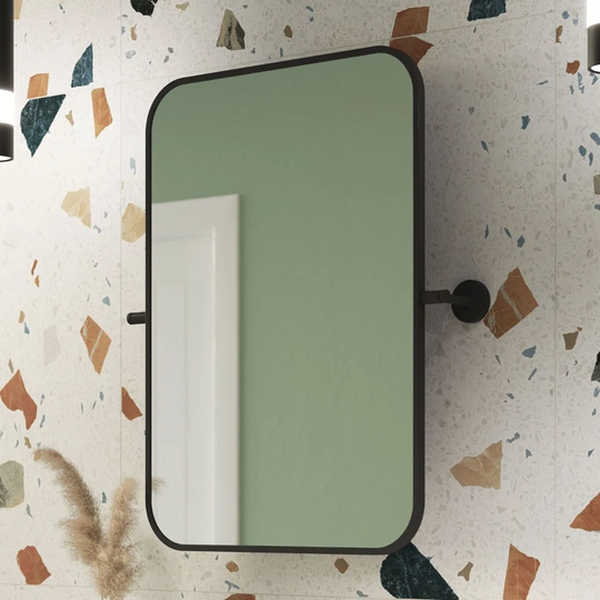Metal Framed Wall Mounted Bathroom Mirror