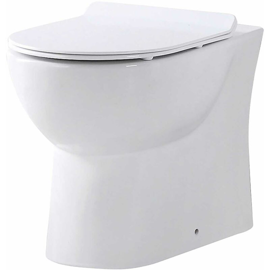 Orbit - Riva Rimless Back to Wall Toilet Pan 510mm Projection - Excluding Seat