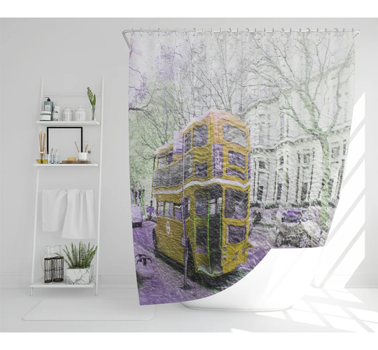 Dimitry Polyester Shower Curtain Set