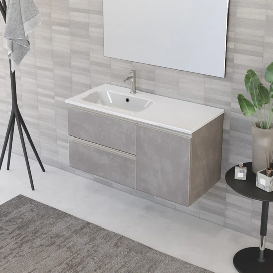 Abiageal 1000mm Wall Hung Single Vanity Unit