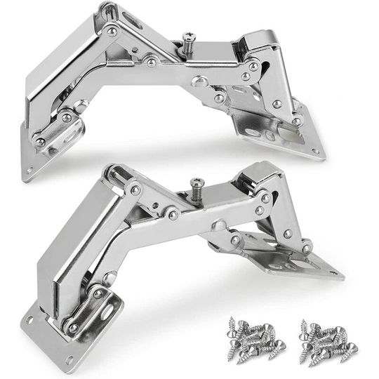 2 Cupboard Door Hinge Cold Rolled Steel Door Hinge 165 Degree Kitchen Cabinet Door Hinges for Wood Furniture Shelves
