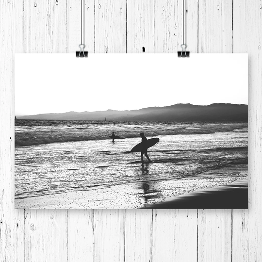 'Surfing Surfboard Beach Seascape' Graphic Art