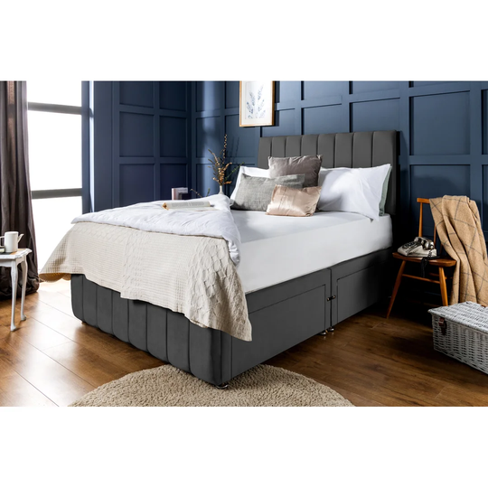 Hebert Luxury Royale Plush Velvet Divan Bed