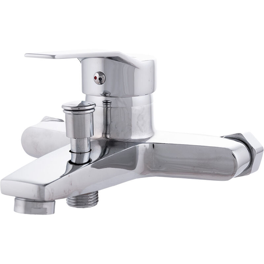 Bathtub Faucet Zinc Alloy, Chrome, Hot-Cold Water, Low Spout, Single-lever [QLI-FA-8703] (QLI-FA-8703)