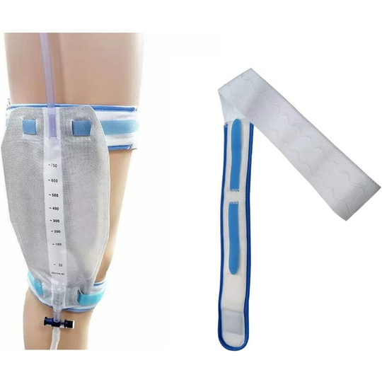 5 pcs Foley Catheter Holder Urine Drainage Catheter Leg Band Strap, Catheter Stabilization Device with Anti Slip and Irritation Silicone Grip
