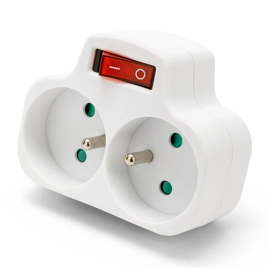 French Multi Socket with Switch