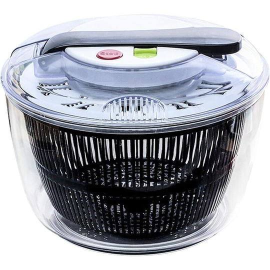 Briday - Salad Spinner, Large Fruit And Vegetable Dryer, Quick Dry Design Dry Stop And Drain Lettuce With Ease For More Tasty Salads And Faster Food