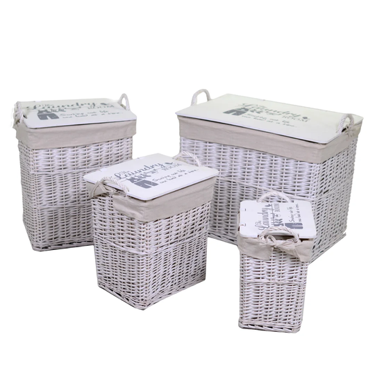 Donald 4 Piece Wicker Laundry Set