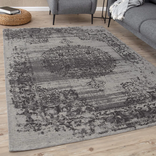 Oxford Flatweave Grey Rug