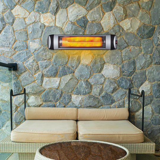 Aliciamarie Wall Mounted Patio Heater With Quartz Tube 3000W