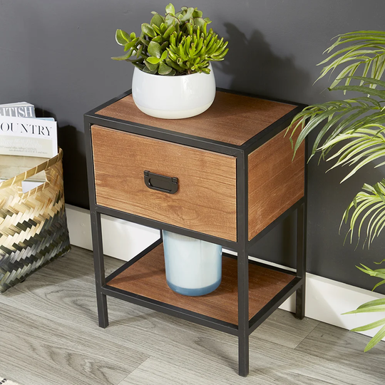 Lerch 1 Drawer Bedside Table