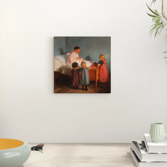 'Little Brother' by Anna Ancher Graphic Art