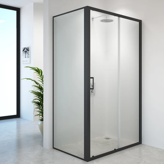 Edmundson Framed Glass Single Sliding Shower Door