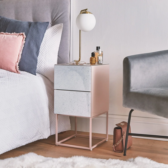 Bromborough 2 Drawer Bedside Table