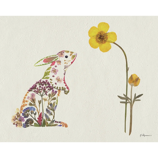 'Hello Spring' Graphic Art on Wrapped Canvas
