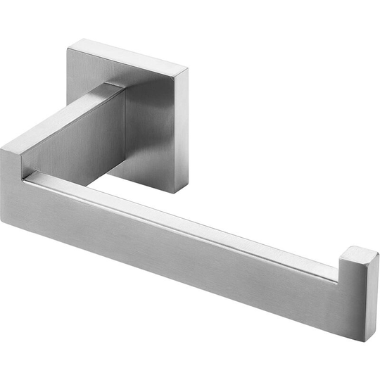 Brushed Steel Toilet Paper Holder, Stainless Steel Toilet Roll Holder for Bathroom and Kitchen (Square)