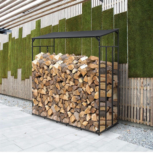 182.5Cm W x 70Cm D Metal Log Rack