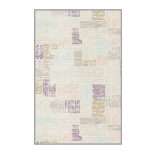 Chisdock Power Loom Purple/Orange Rug