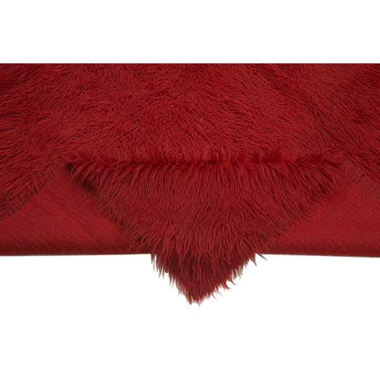 One-of-a-Kind Creevery Hand-Knotted 1960s 200cm x 240cm Area Rug in Red