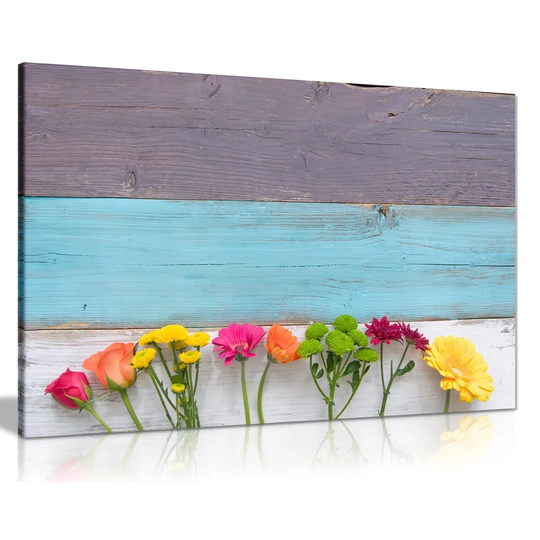 Spring Flowers - Wrapped Canvas Graphic Art