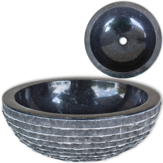Basin Marble 40 cm Black - Black