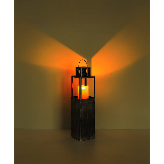RUST -colored metal solar light, 1x LED solar light