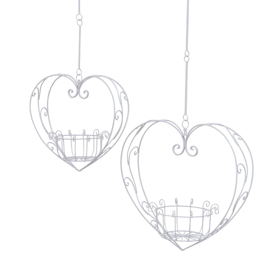 Aajah 2 Piece Metal Hanging Basket Set