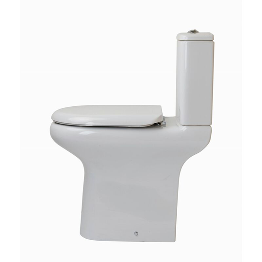 Rak Ceramics - rak Compact Deluxe Open Back Close Coupled Toilet with Push Button Cistern - Soft Close Seat