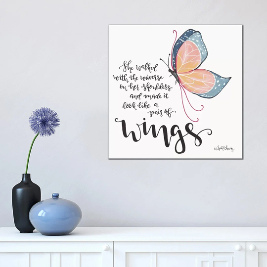 Wings by April Chavez - Wrapped Canvas Graphic Art