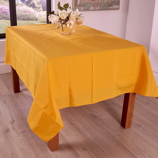 S-5PCBurgundy Polyester Tablecloth