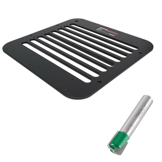 Dg/jig Sink Worktop Draining Groove Jig + 2.5mm Radius Flat Bottom Cutter - Trend