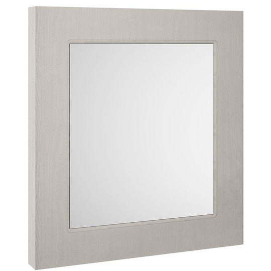 York Bathroom Mirror 800mm h x 600mm w - Stone Grey - Nuie