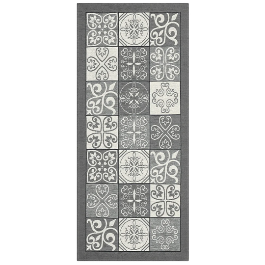 Hamish Majolica Hooked Grey Rug