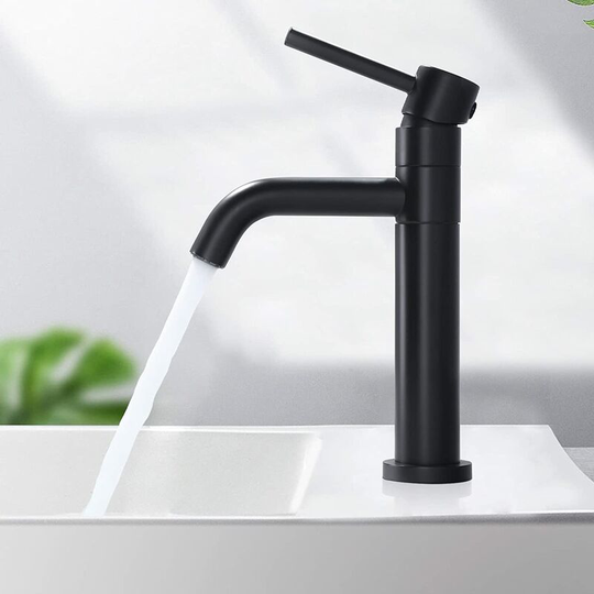 Black Bathroom Faucet, Brass Basin Sink Mixer Tap, 360° Swivel Bathroom Mixer Tap, Anti-Splash