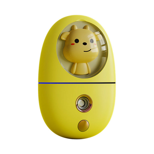 Perleraregb - Mini Cute 35ml Pet Humidifier, Cool Mist Handheld Humidifier (Yellow)