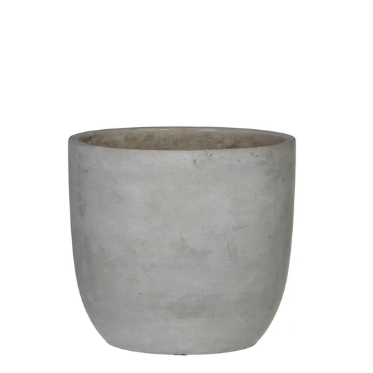 Mojica Pot Round Beige - H18xd19,5Cm